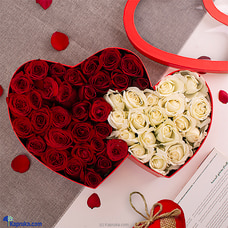 Love`s Twin Rose Arrangement Buy valentine Online for specialGifts