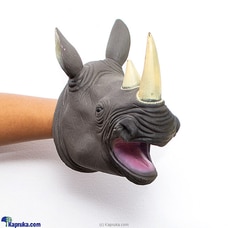 Rhino Head Gloves Soft Natural Latex Rubber Animal Hand Puppet Set For Kids Role Play Buy Brightmind Online for specialGifts