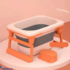 Large Foldable Kids Bath Bucket Tub Portable Collapsible Bathtub for Easy Storage Orange Buy Infinite Business Ventures Pvt Ltd Online for MOTHER AND BABY