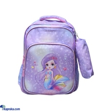 Kids Backpack School Bag with Pencil Case - Purple Mermaid Buy Infinite Business Ventures Pvt Ltd Online for specialGifts