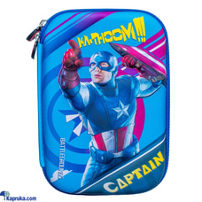 Multi-Compartment Pencil Case - Organize Your Stationery in Style - Comic - Captain America Buy childrens Online for specialGifts
