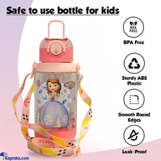 Kids Water Bottle 550ml with Straw and Adjustable Strap Sofia The First Pink Buy Infinite Business Ventures Pvt Ltd Online for SCHOOL SUPPLIES