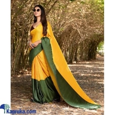 Chinon Silk saree two tone padding design pleated all over Buy Xiland Group Ventures Pvt Ltd Online for CLOTHING