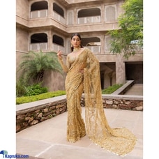 Full Saree Of Heavy Quality Mono Butterfly Net Heavy 5mm Embroid  Online for none