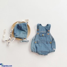 Newborn Baby Girl Cow Boy Sleeveless Jumpsuit And Hat  Online for none