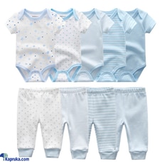 Cute Baby Cotton Romper And Pants Bodysuit Set  Online for none