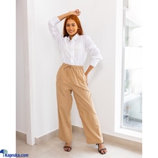 Bonny Linen Pull On Pant Sand  Online for none