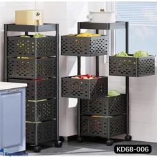 5 Layer Kitchen Rack Metal Rotatable Fruits Vegetable Holder1 Buy value one pvt ltd Online for HOUSEHOLD