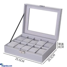 10 Slot Grey Watch Box Organiser with key Buy value one pvt ltd Online for JEWELRY/WATCHES