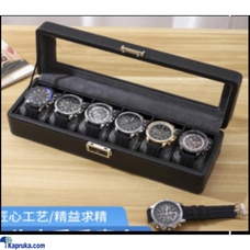 6 Slots Watch Boxes Holder New Suede Display Buy value one pvt ltd Online for JEWELRY/WATCHES