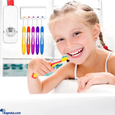 Automatic Plastic Toothpaste Dispenser With Toothbrush Holder Se  Online for none