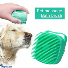 Silicone Massage Bath Body Brush Soft Bristle Scrubber with Bath Shampoo Dispenser Feeder Pet Brush Buy Rav & Company Online for PETCARE