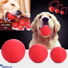 Red Solid Ball Dog Toy Chew Hard Rubber Bite Resistant For Fetch  Online for none