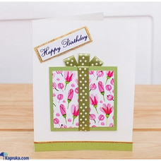 Gift Wrapped Tulips Treasure Handcrafted Greeting Card  Online for none