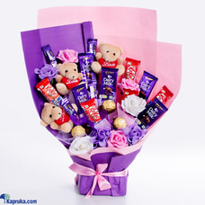 Purple Fusion Chocolate Bouquet Buy Sweet buds Online for Chocolates