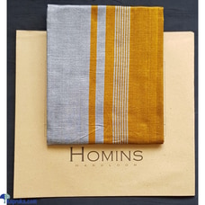 HOMINS HANDLOOM GENTS SARONG GOLDEN YELLOW AND SILVER Buy Clothing and Fashion Online for specialGifts