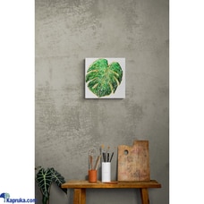 Monstera Leaf Textured Canvas Art Buy Household Gift Items Online for specialGifts