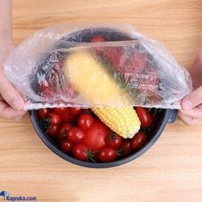 100 Pcs Disposable Plastic Film Bowl Cover Elastic Food Dust Covers Wrap covers Buy Household Gift Items Online for specialGifts