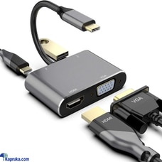 USB C to HUB PD HDTV VGA USB Adapter 4 in 1 Buy No Brand Online for ELECTRONICS