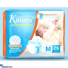 KIMROX BABY DIAPERS Medium 26 Pcs 6 To 10kg  Online for none