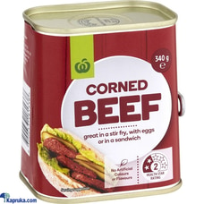 WOOLWORTH CORNED BEEF 340G  Online for none