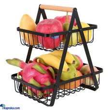 2 tier Iron fruit basket with handle Buy The Shopping Kingdom Online for HOUSEHOLD