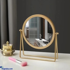Table top mirror with gold stand Buy The Shopping Kingdom Online for HOUSEHOLD