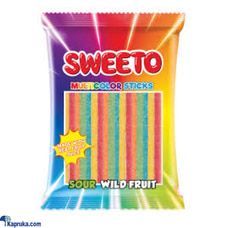 Sweeto Multicolor Sticks Sour Wild Fruit 80g  Online for none