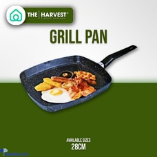 THE HARVEST NONSTICK - 28CM SQUARE GRILL PAN  Online for none