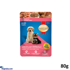 SmartHeart Pouch Puppy Dog Wet Food 80g Chicken and Liver Chunk in Gravy Buy SmartHeart Online for PETCARE