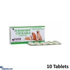 Zeroworm Chewabe Tablets For Pets Dogs 10 Tablets Zero Worm  Online for none