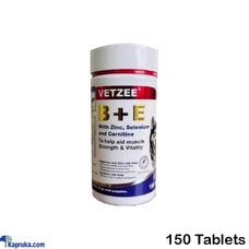 VETZEE B Plus E 150 Tablets With Zinc Selenium And Carnitine For  Online for none