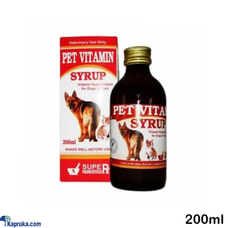 Pet Vitamin Syrup 200ml For Dogs And Cats Pet Multivitamin Liqui  Online for none