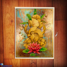 Helicity by Mahen Chanmugam - 12x16 Inch Rolled Canvas Print of Lord Ganesha - Vibrant Spiritual Artwork, Ideal for Home, Office, or Meditation Space - Unique Gift for Art and Nature Enthusiasts Buy Household Gift Items Online for specialGifts