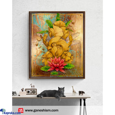 Helicity by Mahen Chanmugam - 16x20 Inch Rolled Canvas Print of Lord Ganesha - Vibrant Spiritual Artwork, Ideal for Home, Office, or Meditation Space - Unique Gift for Art and Nature Enthusiasts Buy Household Gift Items Online for specialGifts