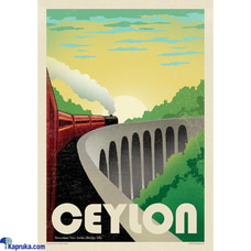 Ella Nine Arches Bridge Poster by Mahen Chanmugam (2015) | Contemporary Travel Art | Tribute to Classic Mid-20th Century Vintage Posters Buy Household Gift Items Online for specialGifts