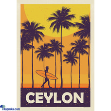 Surfer Dude Poster by Mahen Chanmugam (2015) | Dynamic Art Showcasing Sri Lankas Surfing Scene | I Love Ceylon Surfing Collection Buy Household Gift Items Online for specialGifts