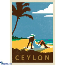 Ceylon Beach 2 Poster by Mahen Chanmugam (2015) | Stunning Art of Sri Lankas Coastal Vibes | I Love Ceylon Surfing Collection Buy Household Gift Items Online for specialGifts