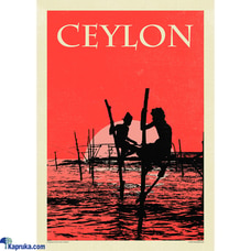 Stilt Fishermen Poster by Mahen Chanmugam (2015) | Art Highlighting Traditional Stilt Fishing on Sri Lankas South Coast | I Love Ceylon Collection Buy Household Gift Items Online for specialGifts