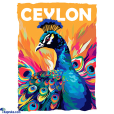 Peacock Country Poster by Mahen Chanmugam (2015) | Celebrating Sri Lankas Majestic Peacock | Vibrant Art from I Love Ceylon Collection Buy Household Gift Items Online for specialGifts