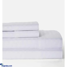 Egyptian Cotton Strips King Size White Colour Bedsheet With 2 Pillow Covers 90 X 100 Buy Household Gift Items Online for specialGifts