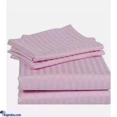 Egyptian Cotton Strips King Size Pink Colour Bedsheet With 2 Pillow Covers 90 X 100 Buy Household Gift Items Online for specialGifts