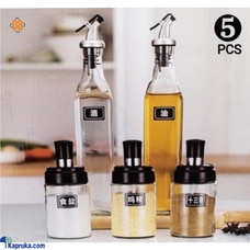 5 Peice Oil Bottle and Spice Jar Set Buy D Store Online for HOUSEHOLD