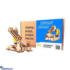Kids Automatic Wooden Catapult - Educational Toy - DIY Science Experiment - Age 8+ - Buy The Makers Online for SCHOOL SUPPLIES