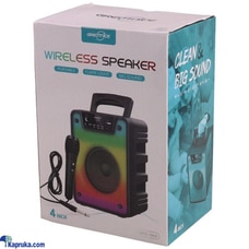 GTS 1868 RGB PORTABLE KAROAKE SPEAKER WITH WIRED MIC  Online for none