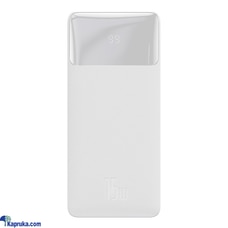 Baseus 10000mAh 15W Bipow Digital Display Power Bank White Buy baseus colombo Online for ELECTRONICS