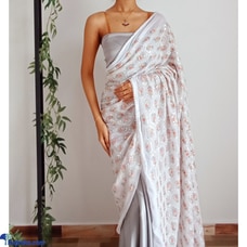 Zoe Silver Half And Half Saree  Online for none