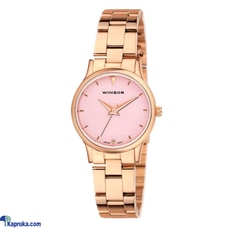 WINSOR ROSE GOLD CHAIN WITH PINK DIAL LADIES WATCH 1099  Online for none