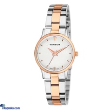 WINSOR ROSE GOLD AND SILVER TWO TONE LADIES WATCH 1099  Online for none