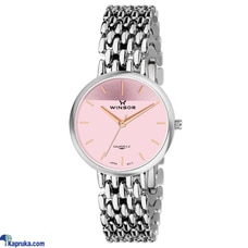 WINSOR FLR09STL SILVER CHAIN PINK DIAL LADIES WATCH  Online for none